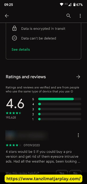مراجعات و تقييمات في متجر Google Play